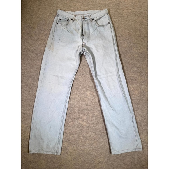 Levi's Other - Levis 501 Jeans Mens 30x31 Blue Denim Logo Mid Rise Straight Leg Button Fly